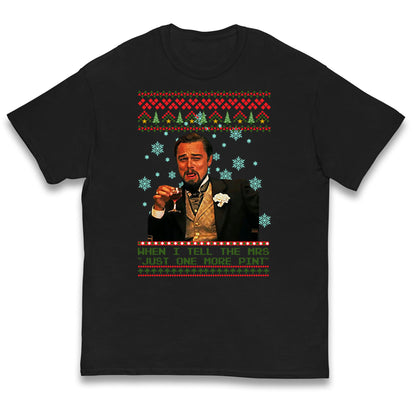 leonardo dicaprio christmas t shirt