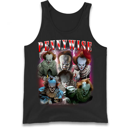 The Clown Pennywise Scary Halloween Bootleg Tank Top