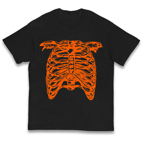 Scary Ribcage Halloween Kids T Shirt