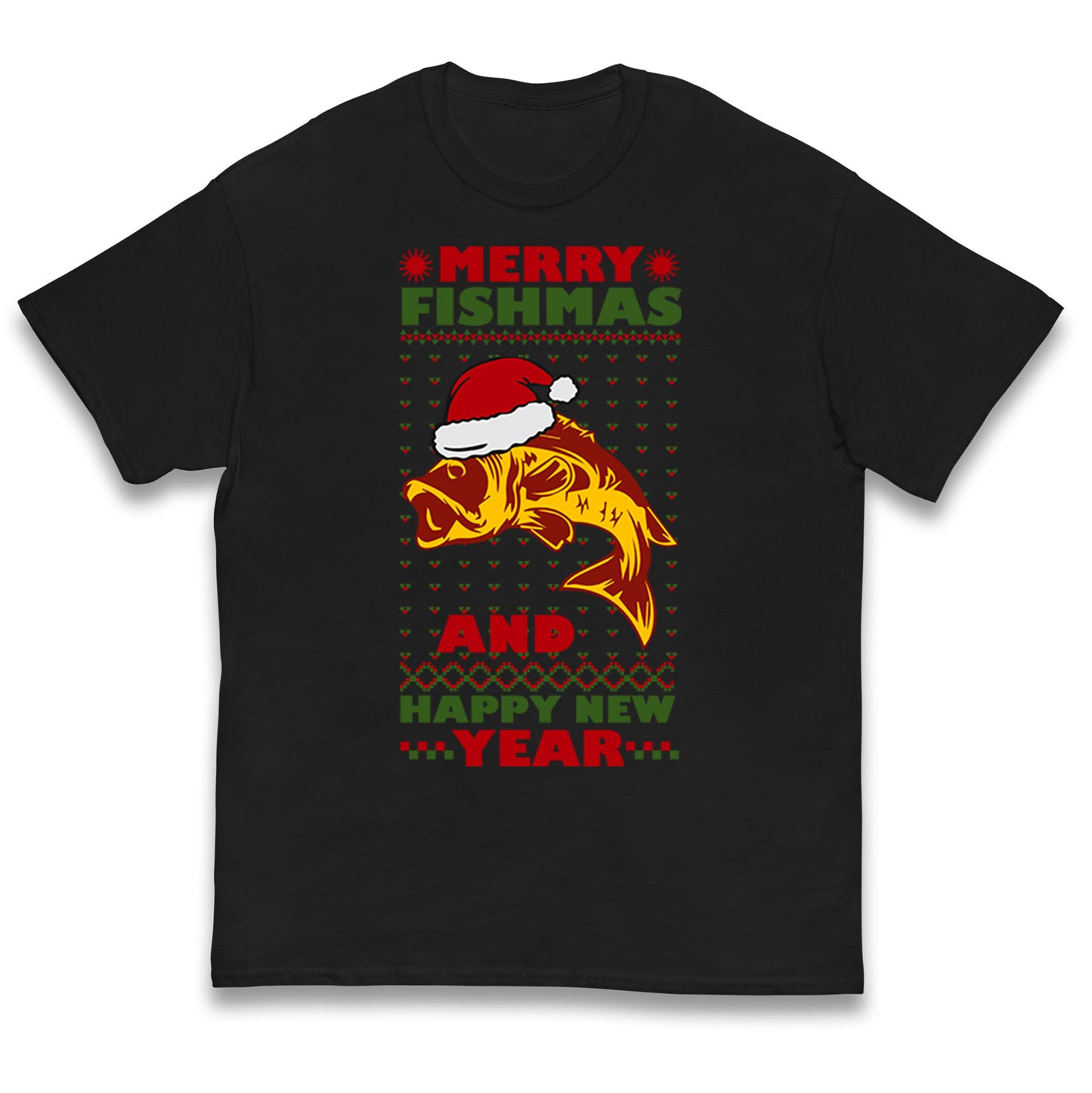 fishing christmas t shirt