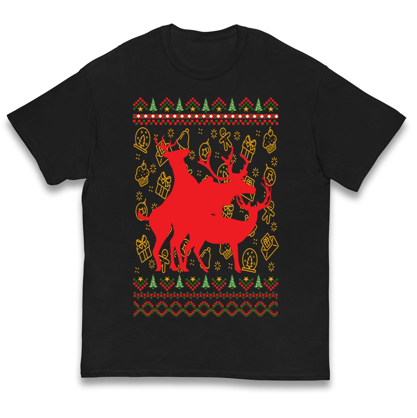 Reindeer Making Fun Christmas T Shirt