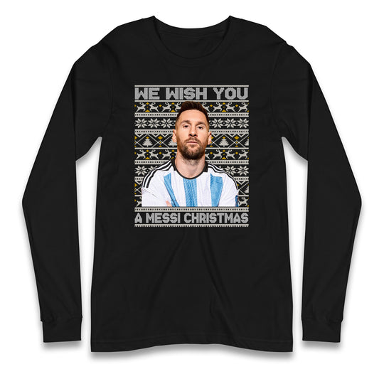 lionel messi christmas long sleeve t shirt