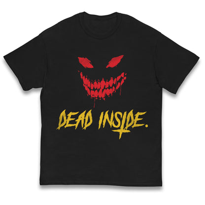 Horror Face Dead Inside Halloween Kids T Shirt