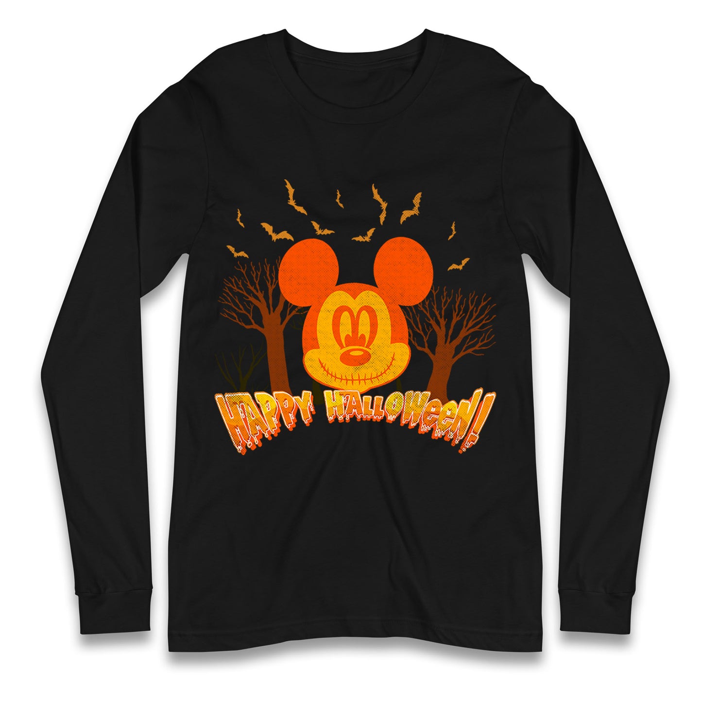 Mickey Mouse Happy Halloween Long Sleeve T Shirt