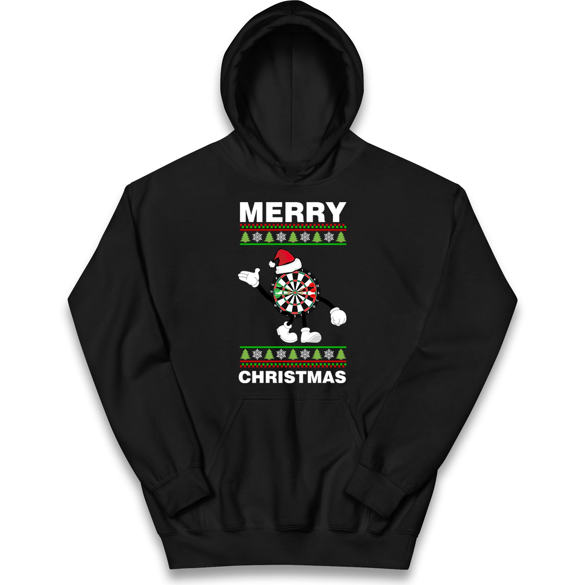 dartboard christmas santa costume hoodie