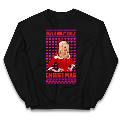 Merry Christmas Dolly Parton Kids Jumper