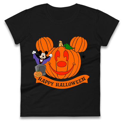 Mickey Mouse Horror Happy Halloween Womens t shirts