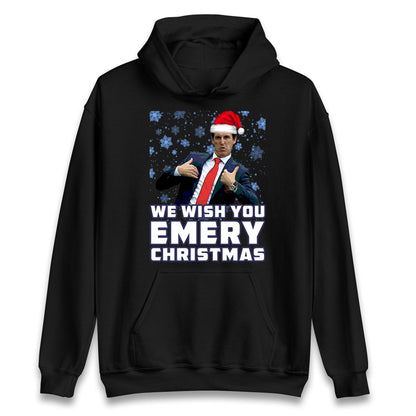 We Wish You Emery Christmas Unisex Hoodie