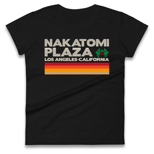 nakatomi plaza vintage womens t shirt