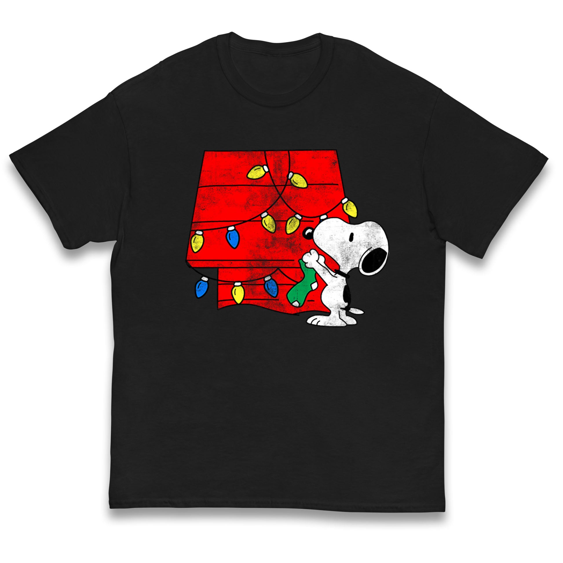 snoopy lighting house christmas t shirt