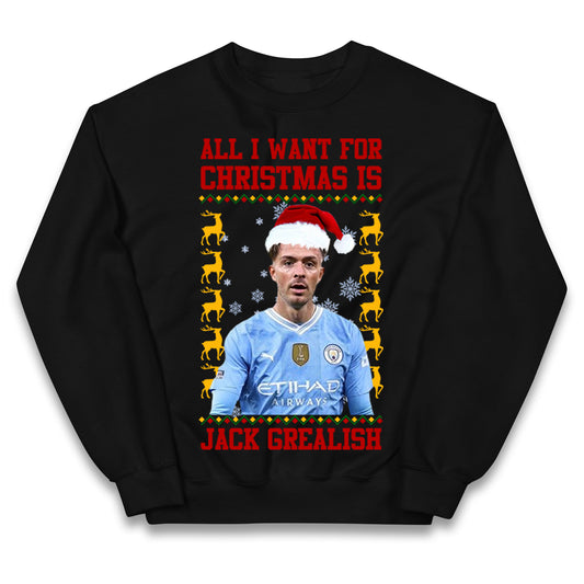 Jack Grealish Christmas Kids Jumper