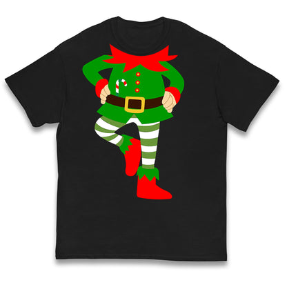 Personalise Christmas Party Wear Elf Kids T Shirt