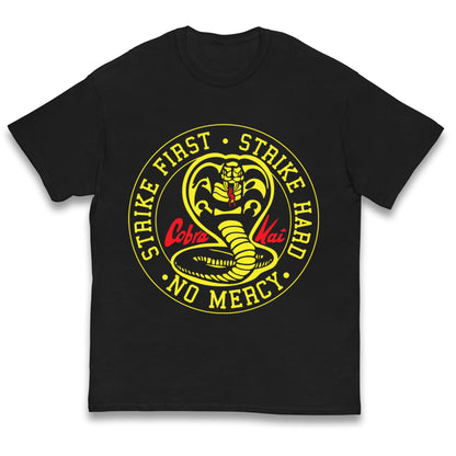 Cobra Kai Strike First Strike Hard Kids T Shirt