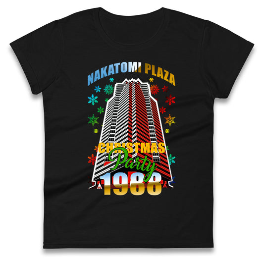 nakatomi plaza christmas womens t shirt