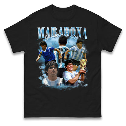 Retro Diego Maradona Bootleg Football T Shirt