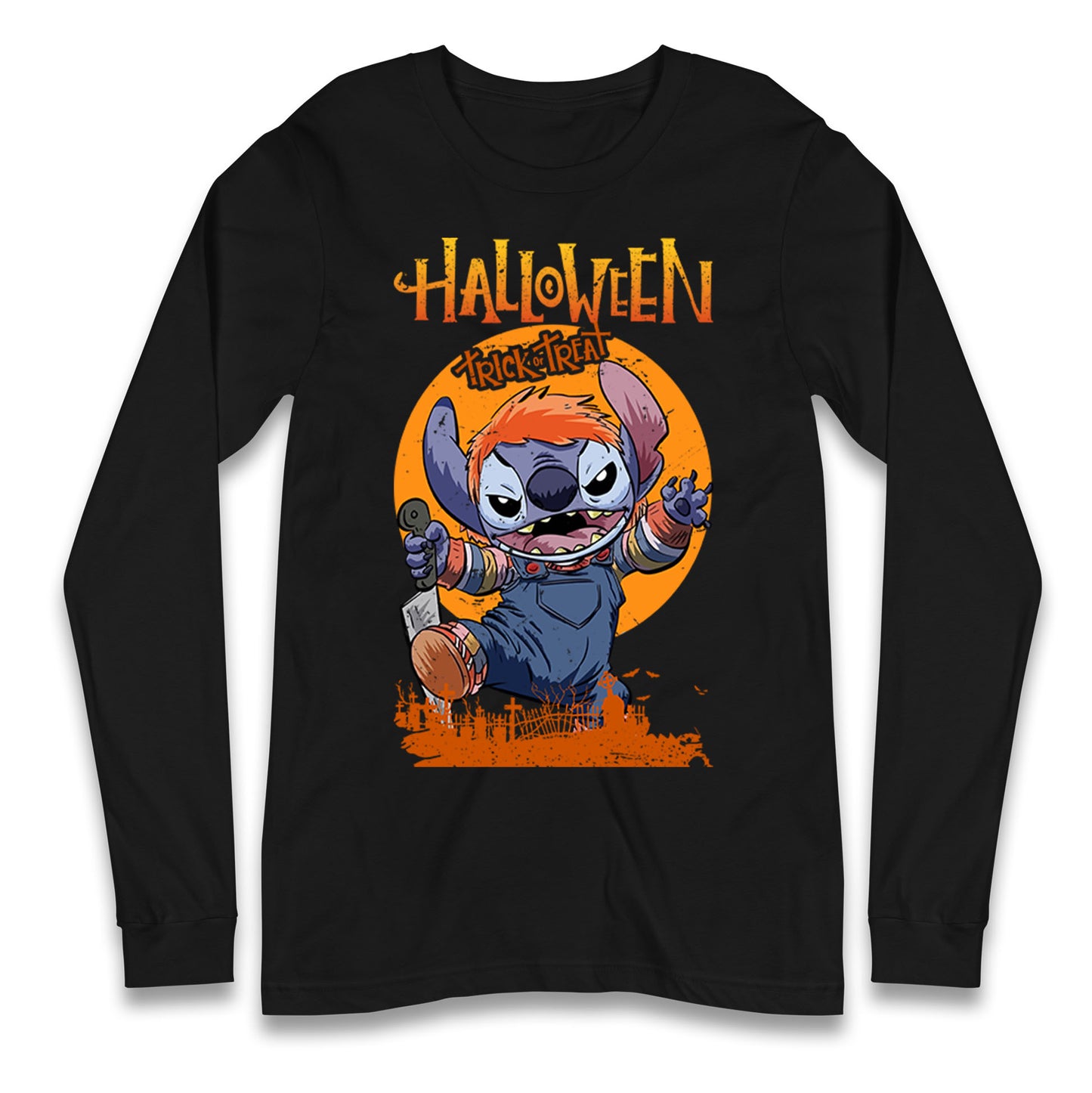 Lilo And Stitch Halloween Long Sleeve T Shirt