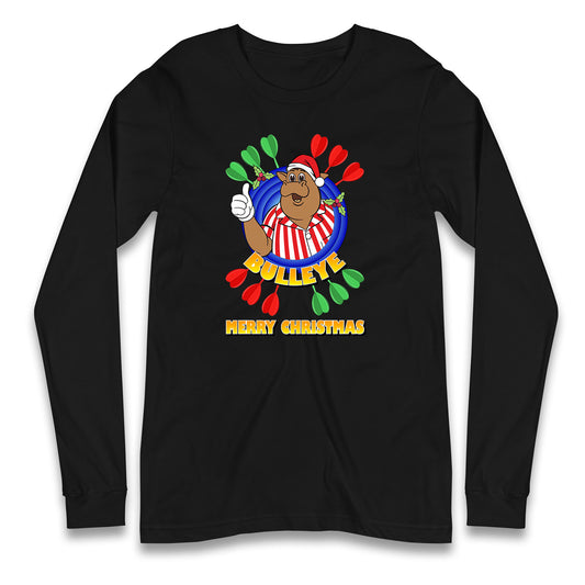 bullseye dartboard christmas long sleeve t shirt