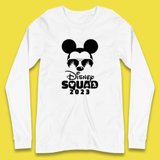 Disney Squad 2023 Mickey Mouse Minnie Mouse Disney Castle Cartoon Magic Kingdom Disneyland Trip Long Sleeve T Shirt