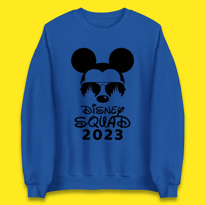 Disney Squad 2023 Mickey Mouse Minnie Mouse Cartoon Magic Kingdom Disney Castle Disneyland Trip Unisex Sweatshirt