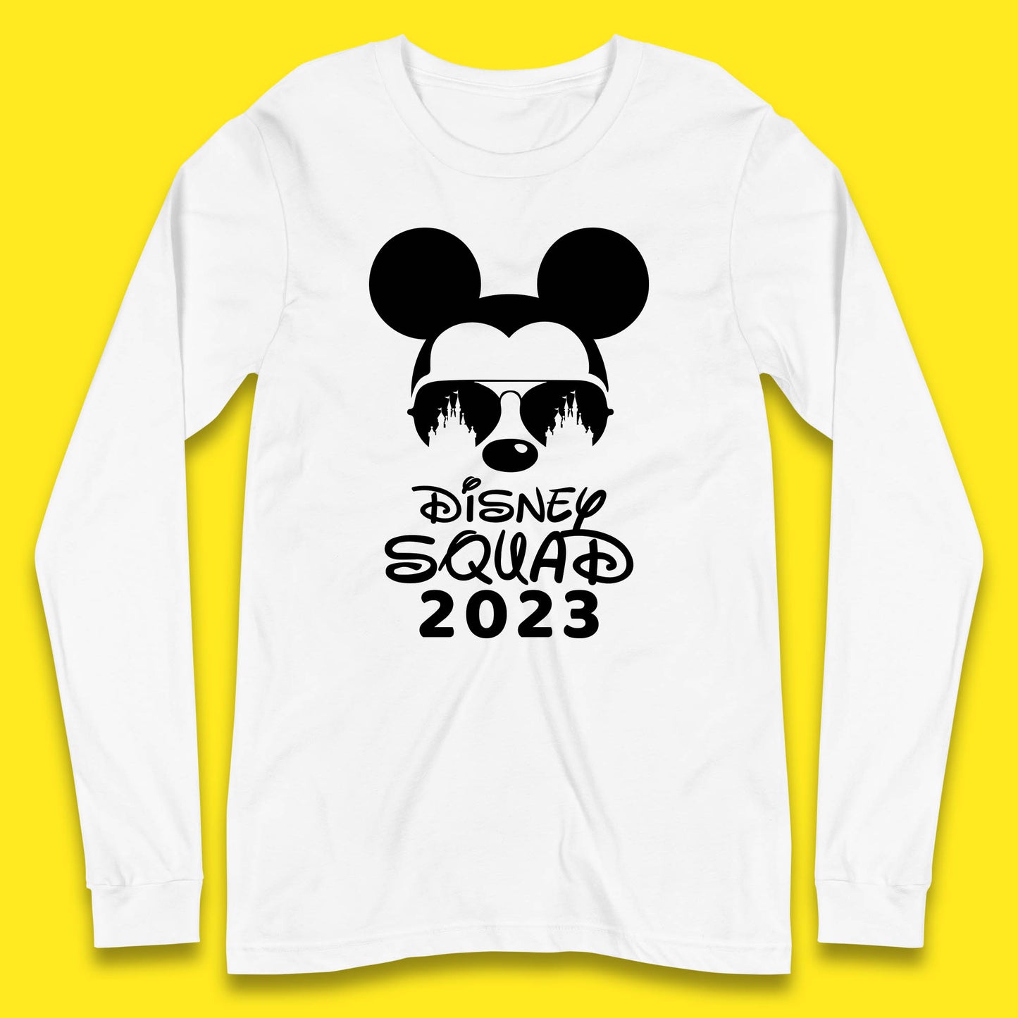 Disney Squad 2023 Mickey Mouse Minnie Mouse Cartoon Magic Kingdom Disney Castle Disneyland Trip Long Sleeve T Shirt