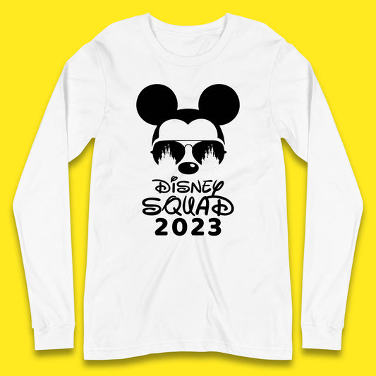 Disney Squad 2023 Mickey Mouse Minnie Mouse Cartoon Magic Kingdom Disney Castle Disneyland Trip Long Sleeve T Shirt