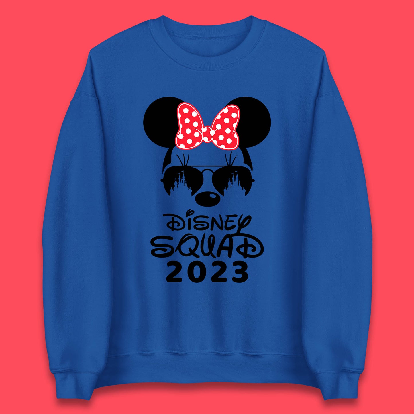 Disney Squad 2023 Mickey Mouse Minnie Mouse Cartoon Magic Kingdom Disney Castle Disneyland Trip Unisex Sweatshirt