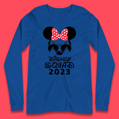 Disney Squad 2023 Mickey Mouse Minnie Mouse Cartoon Magic Kingdom Disney Castle Disneyland Trip Long Sleeve T Shirt