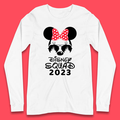 Disney Squad 2023 Mickey Mouse Minnie Mouse Cartoon Magic Kingdom Disney Castle Disneyland Trip Long Sleeve T Shirt