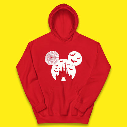 Disney Halloween Mickey Mouse Minnie Mouse Disney Castle Halloween Flying Bats Kids Hoodie