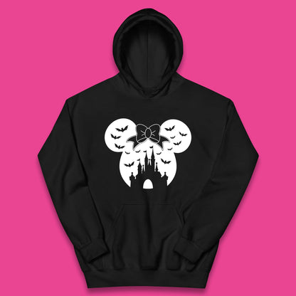 Disney Halloween Mickey Mouse Minnie Mouse Disney Castle Halloween Flying Bats Kids Hoodie