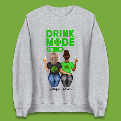 Personalised Drink Mode On Unisex Sweatshirt