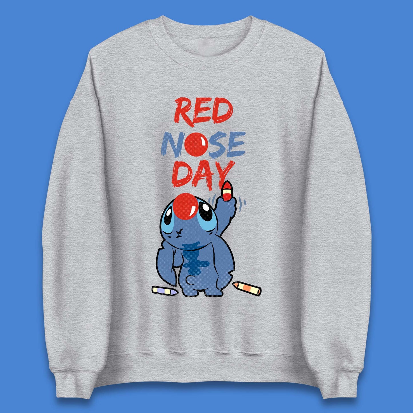 Red Nose Day Stitch Unisex Sweatshirt