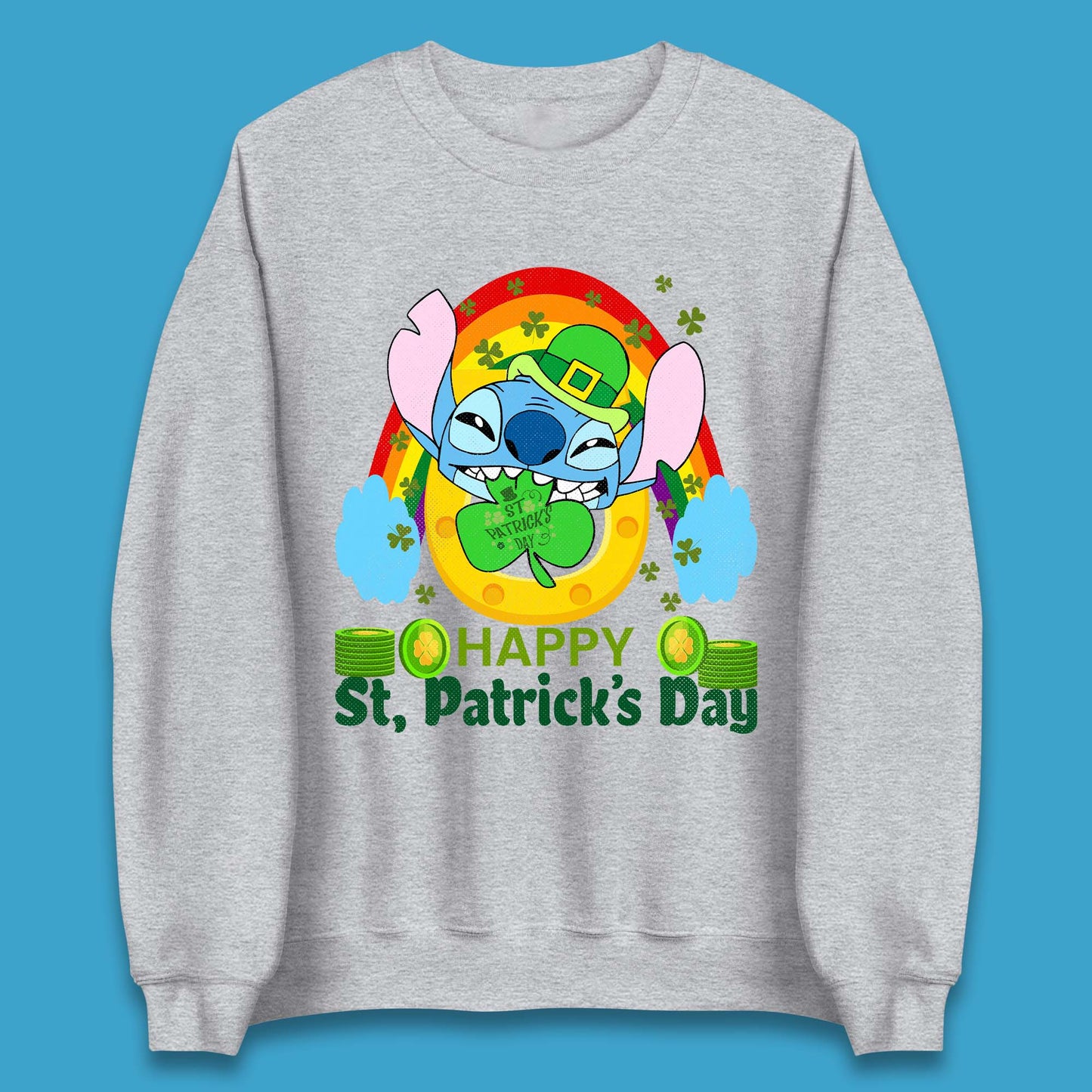 St. Patrick's Day Stitch Unisex Sweatshirt