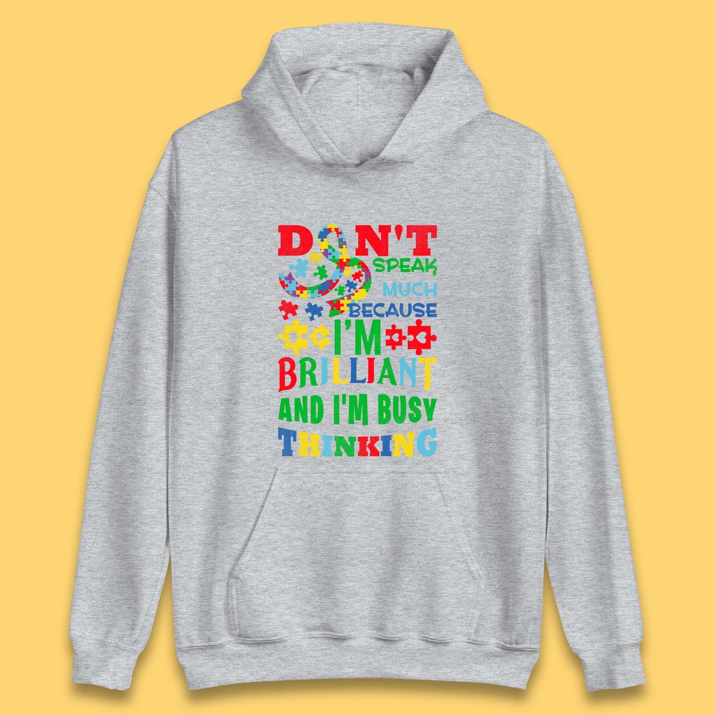 Autism Busy Thinking Unisex Hoodie