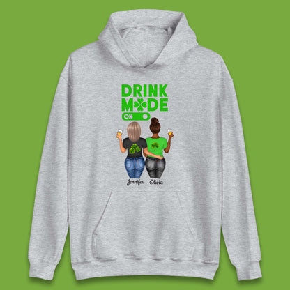 Personalised Drink Mode On Unisex Hoodie