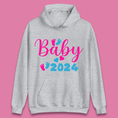 Baby 2024 Pregnancy Announcement Unisex Hoodie