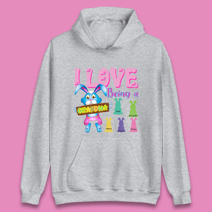 Personalised I Love Being A Grandma Unisex Hoodie