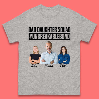 Personalised Dad Daughter Squad Mens T-Shirt