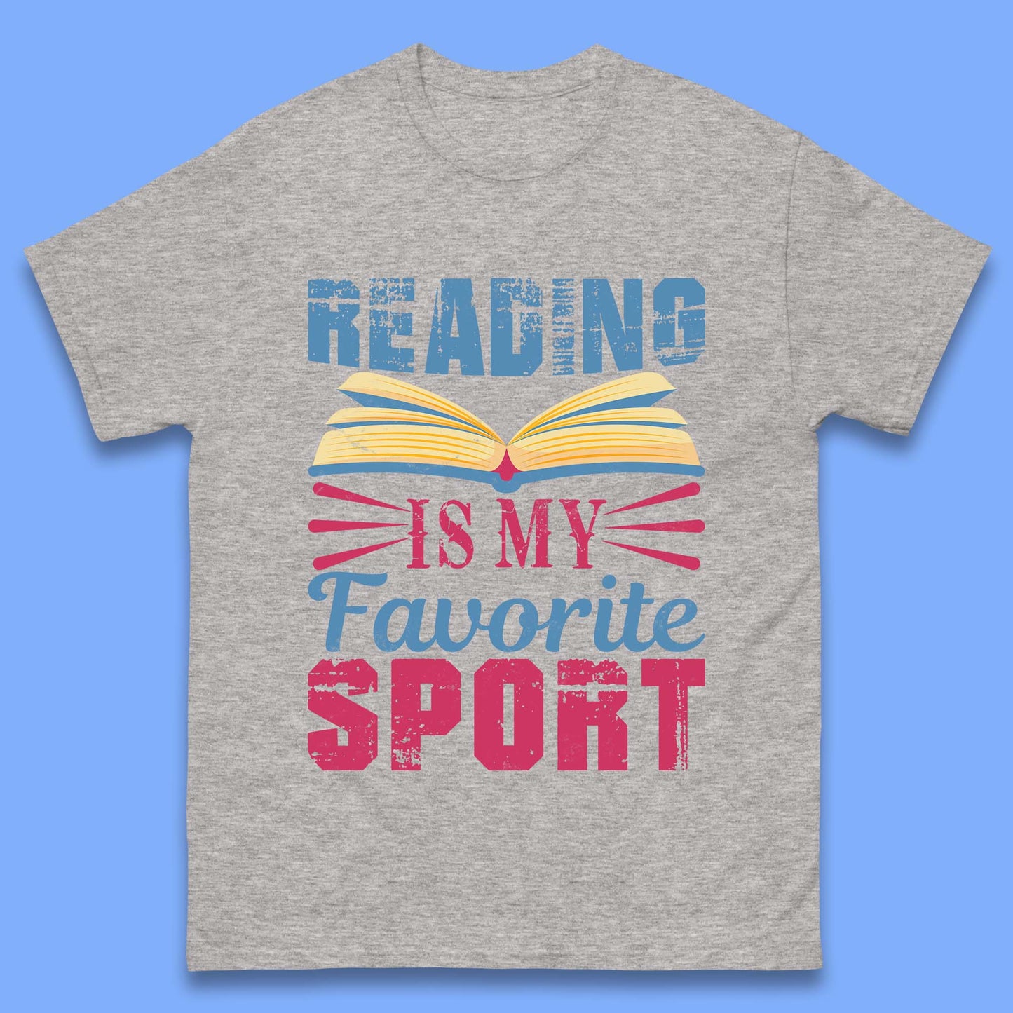 Reading Is My Favorite Sport Mens T-Shirt