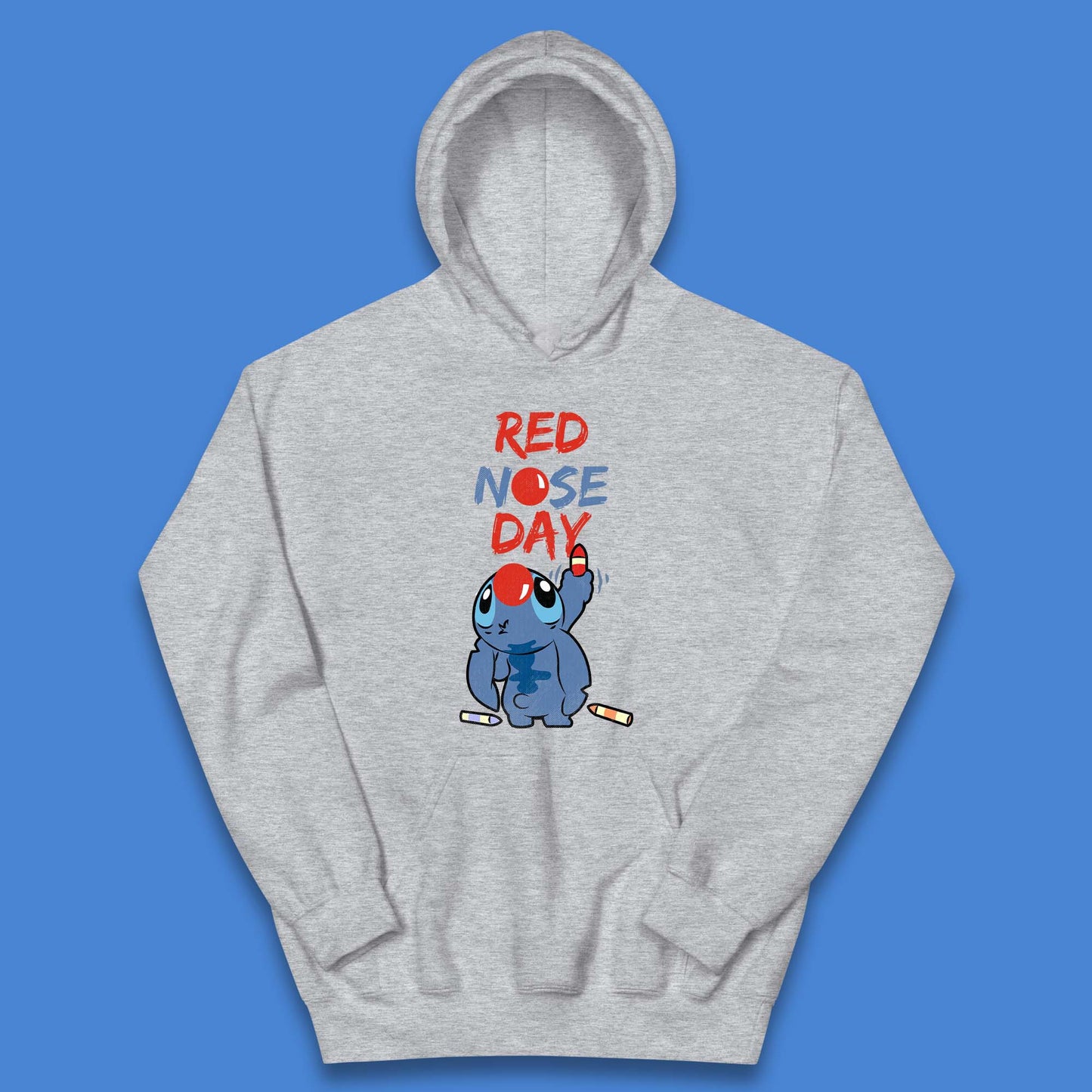 Red Nose Day Stitch Kids Hoodie