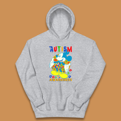 Autism Awareness Mickey Mouse Kids Hoodie