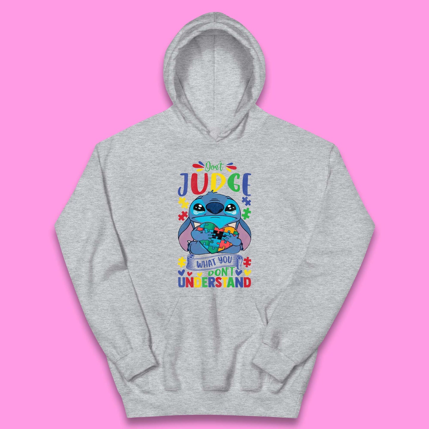 Autism Disney Stitch Kids Hoodie