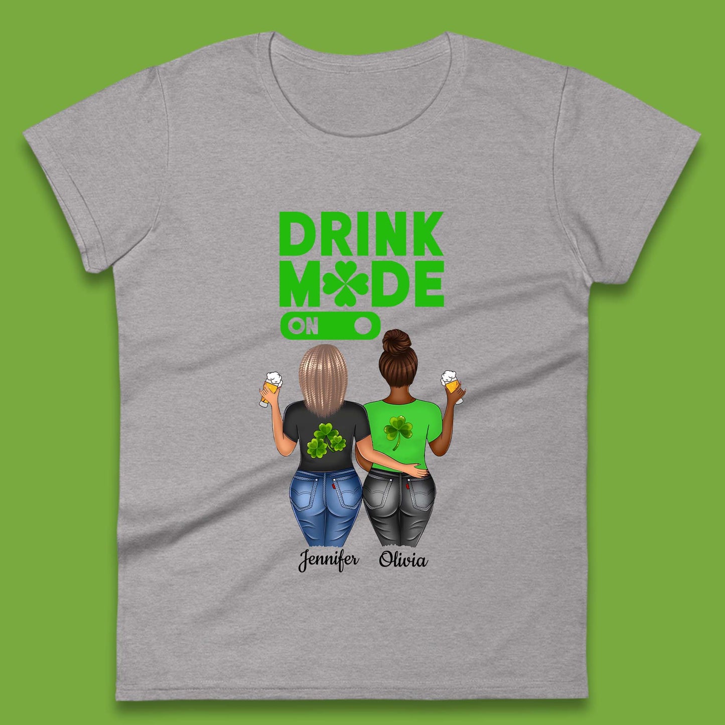 Personalised Drink Mode On Womens T-Shirt