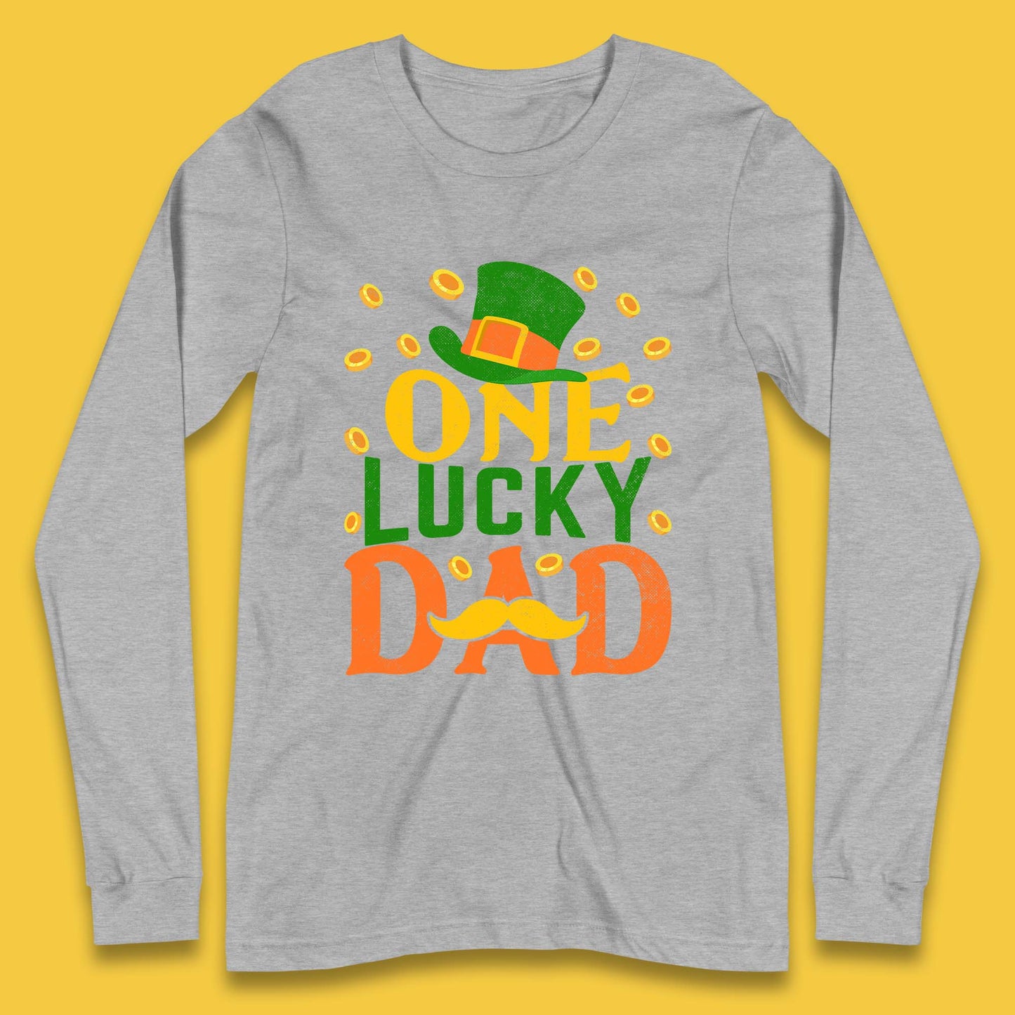 One Lucky Dad Patrick's Day Long Sleeve T-Shirt