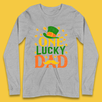 One Lucky Dad Patrick's Day Long Sleeve T-Shirt