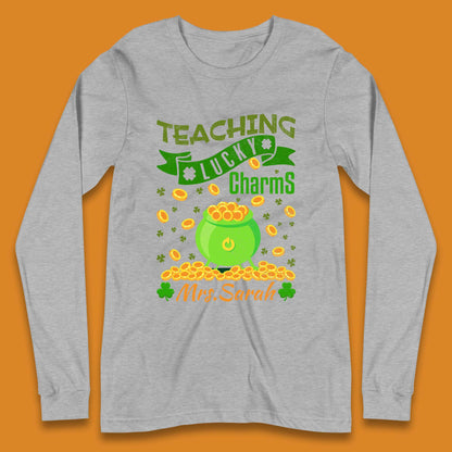 Personalised Teaching Lucky Charm Long Sleeve T-Shirt