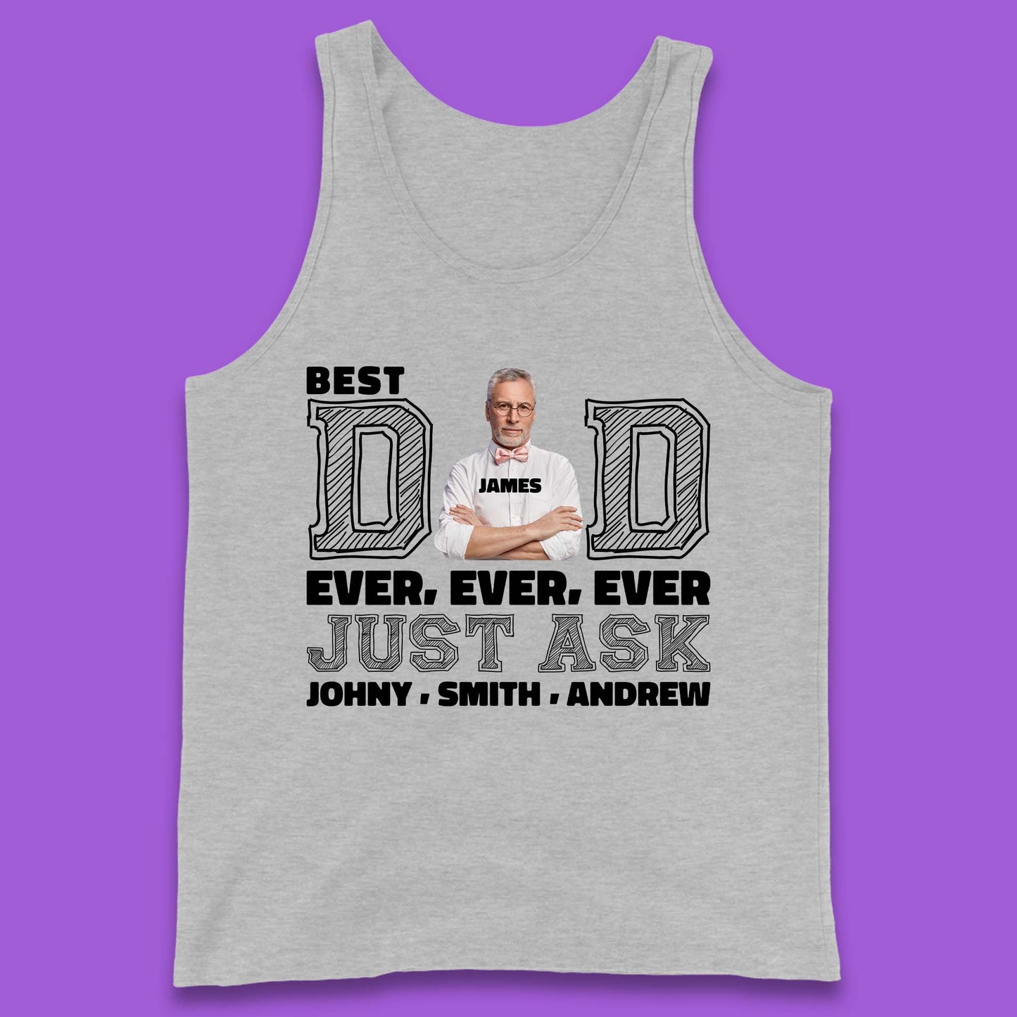 Personalised Best Dad Ever Tank Top