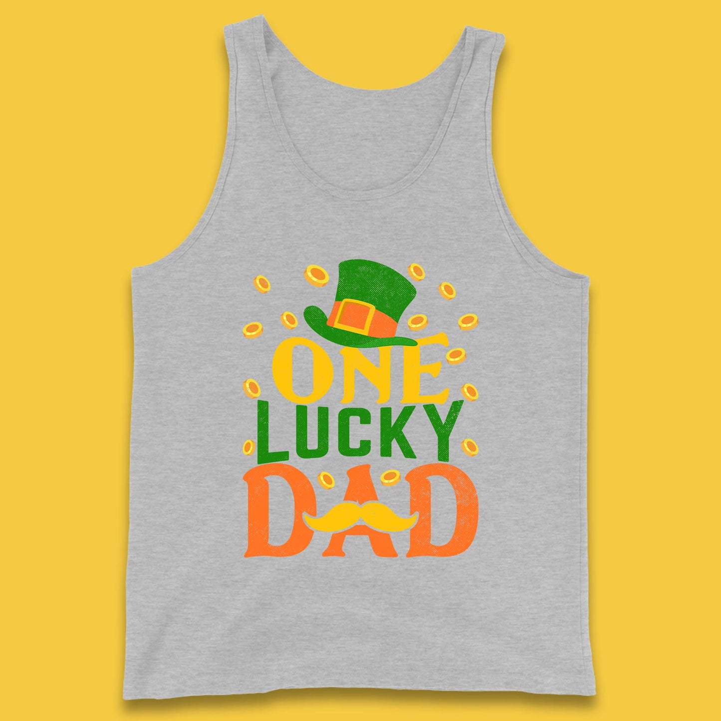 One Lucky Dad Patrick's Day Tank Top