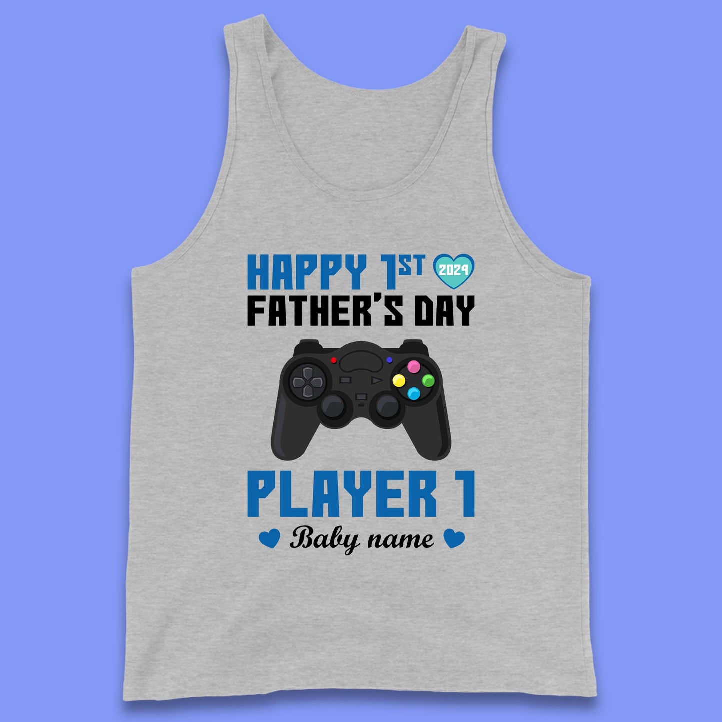 Personalised Happy First Father's Day Tank Top