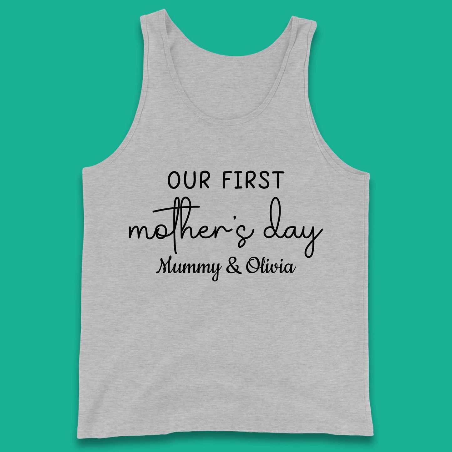 Personalised Our First Mother's Day Tank Top